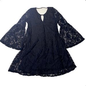 Black Long Sleeve Lace Dress